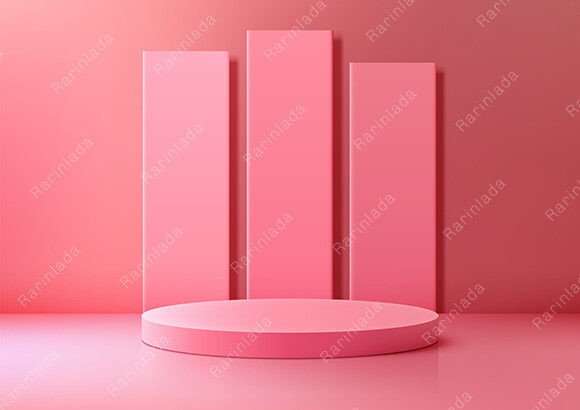 3D Round Pink Podium Sits in a Room: A Visual Guide for Creators