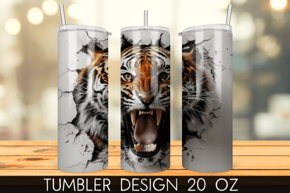 3D Tiger Hole in Wall Tumbler Wrap: A Creative Guide for Sublimation Enthusiasts