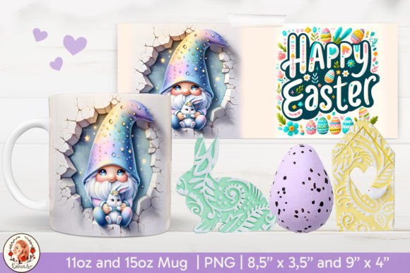 Bringing 3D Mug Easter, Cute Sheep, Cracked Wall Designs to Life in Sublimation Printing