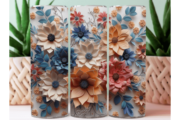 Elevating Sublimation Projects with 3D Flower Tumbler Wraps