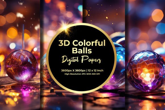 Evaluating 3D Colorful Balls Digital Paper for Professional Design Projects