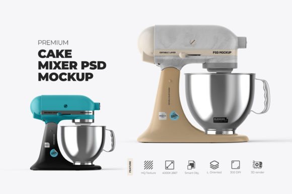 Evaluating the 3D Immersive Electric Cake Mixer Mockup for Professional Design