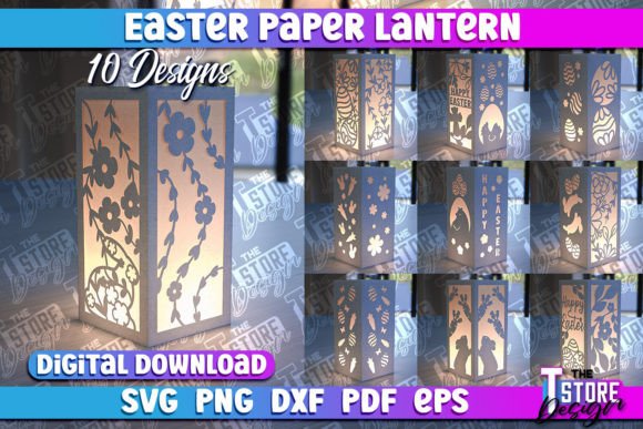 Illuminate Your Spring Decor with 3D Easter Paper Lanterns