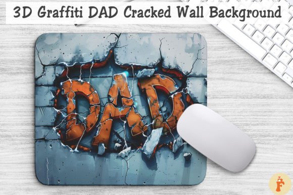 Integrating the 3D Graffiti DAD Cracked Wall Background into Professional Design Workflows