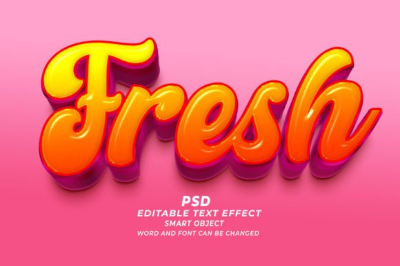 Mango PSD 3D Editable Text Effect