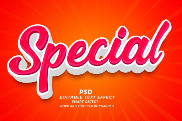 Master Special PSD 3D Editable Text Effect