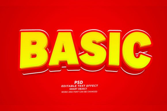 Mastering Visual Impact with Basic PSD 3D Editable Text Effect