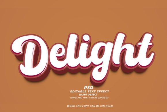 Mastering Visual Impact with Delight PSD 3D Editable Text Effect