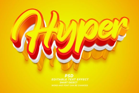 Mastering Visual Impact with Hyper PSD 3D Editable Text Effect