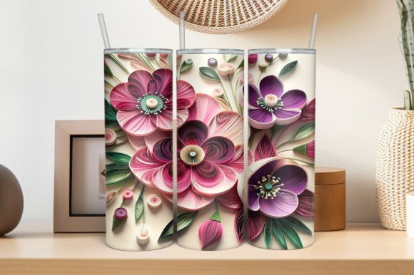 Quilting 3D 20 Oz Skinny Tumbler Wrap: Elevating Sublimation Craftsmanship