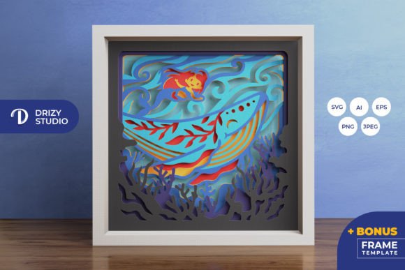 Whale and Mermaid Girl 3D Shadow Box: A Practical Guide to Layered Paper Art